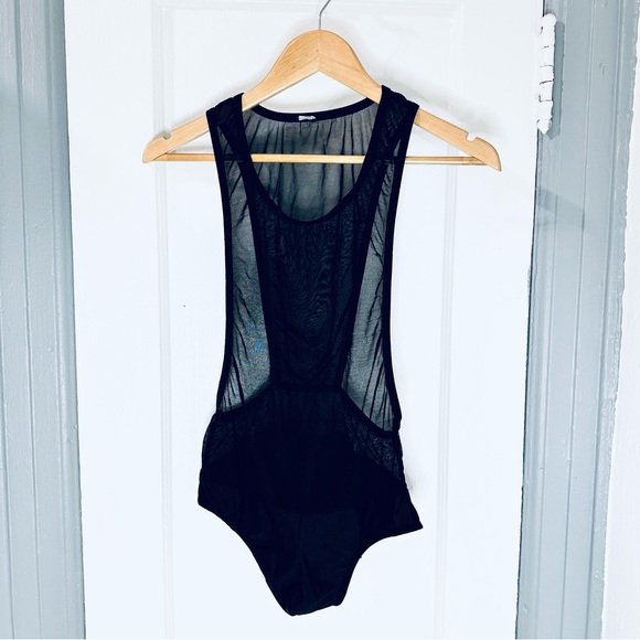 Mesh Leotard Onsie - Picture 1 of 6